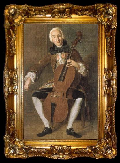 framed  Johann Wolfgang von Goethe who worked in vienna and madrid. he was a fine cellist, ta009-2